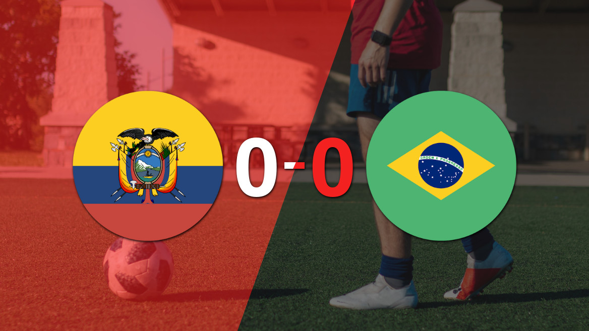 Ecuador y Brasil terminaron sin goles