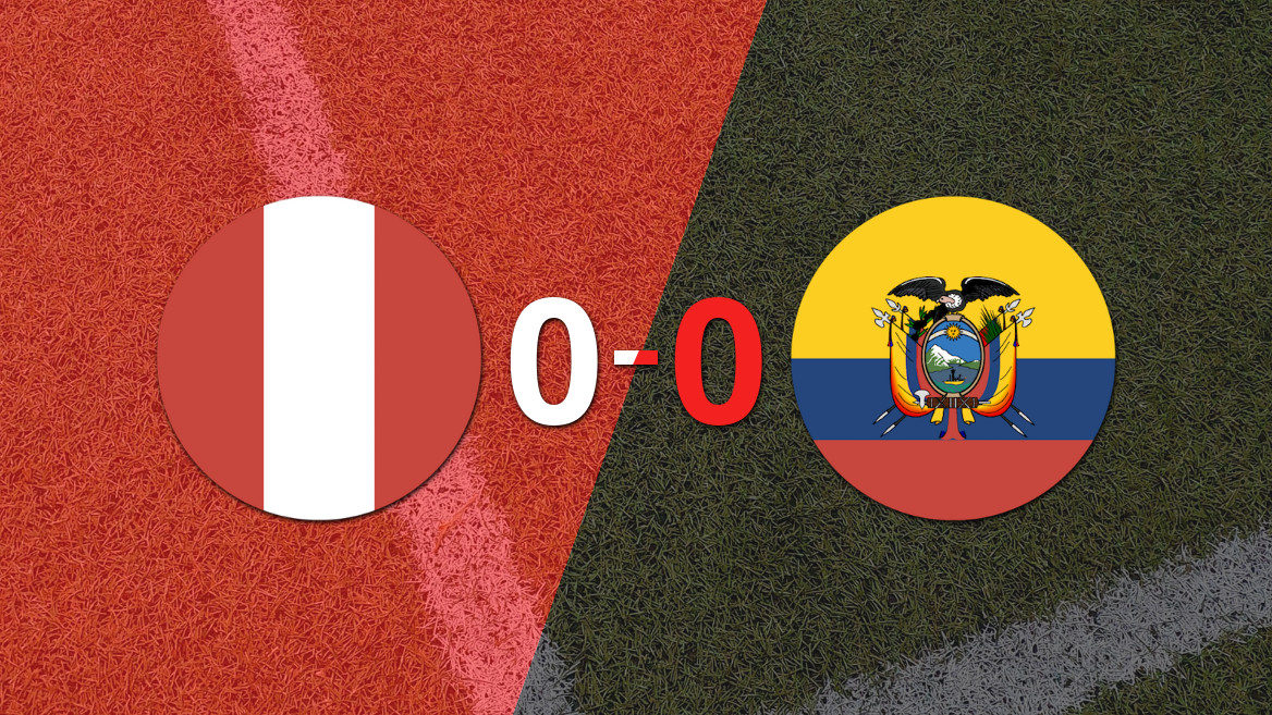 Perú y Ecuador no se sacaron ventaja y terminaron sin goles