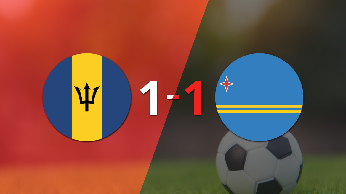 Empate entre Barbados y Aruba en un intenso duelo