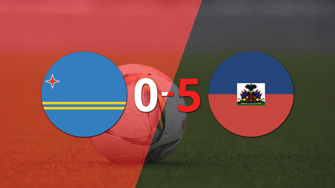 Haití arrasa con Aruba y se impone 5 a 0