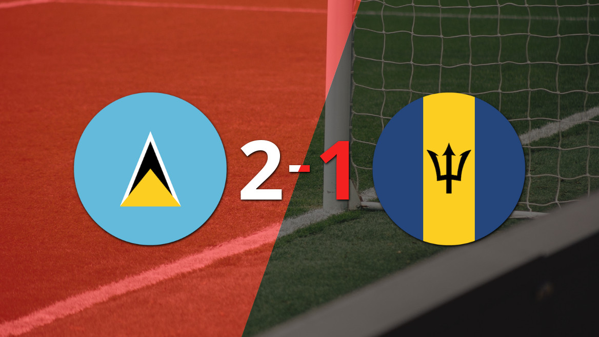 Santa Lucía logra una increíble remontada ante Barbados con un gol sobre la hora