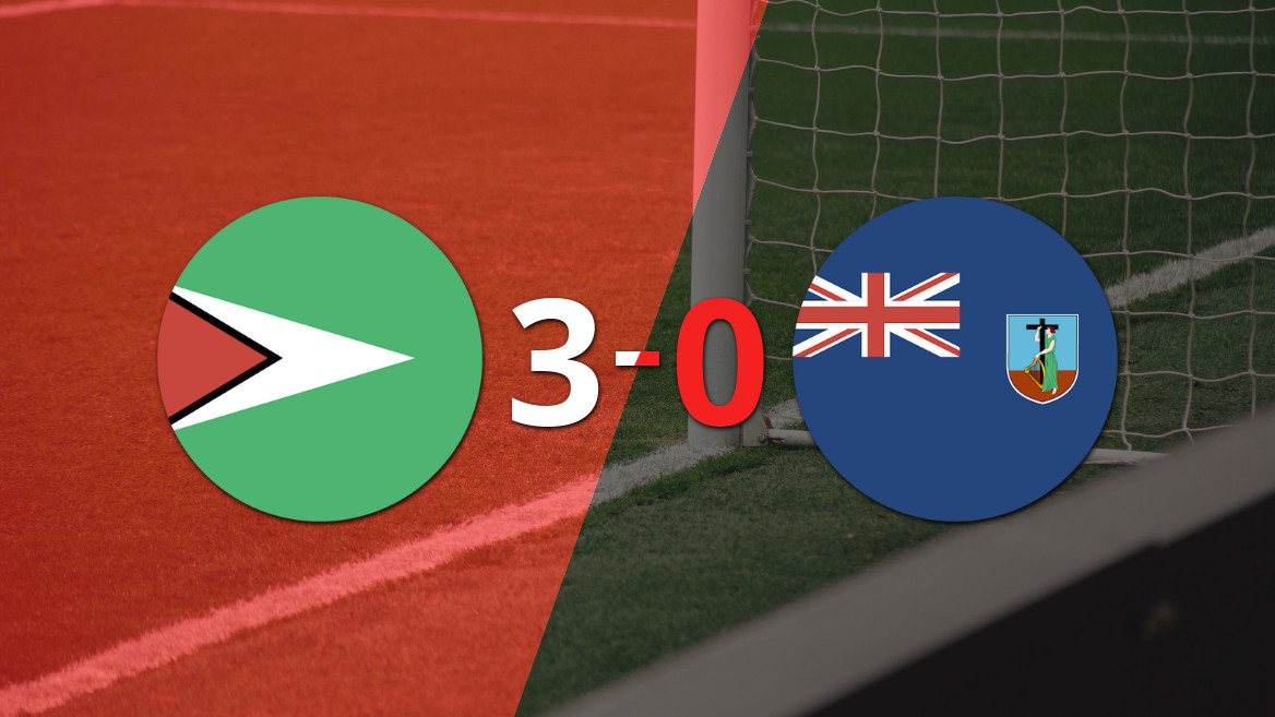 Guyana sentenció con goleada 3-0 a Montserrat