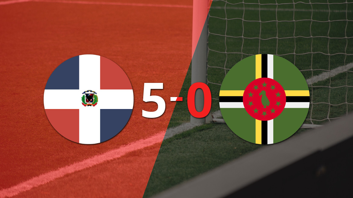 Rep. Dominicana sentenció con goleada 5-0 a Dominica