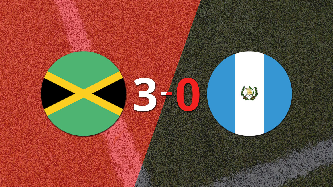 Jamaica se impone con claridad 3-0 ante Guatemala gracias a Warner Brown
