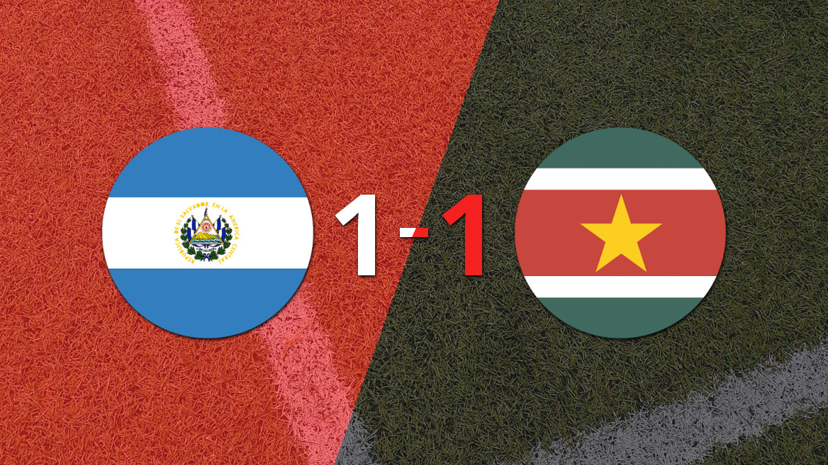 El Salvador y Surinam empataron 1 a 1
