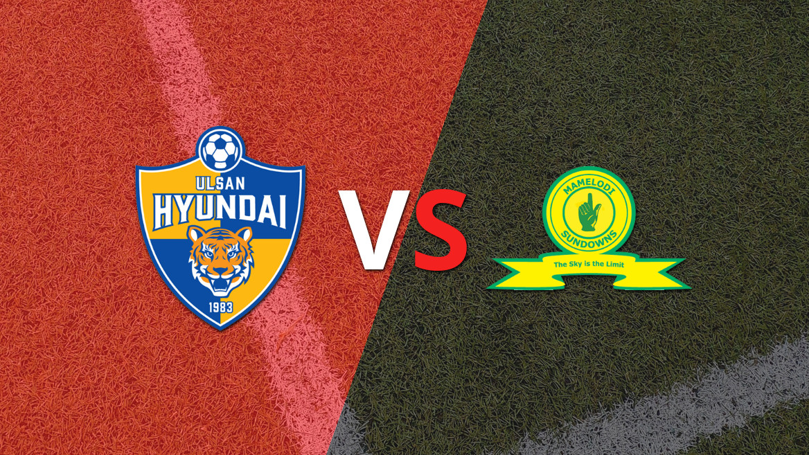 El ganador parcial es Mamelodi Sundowns y ya llega el tiempo complementario