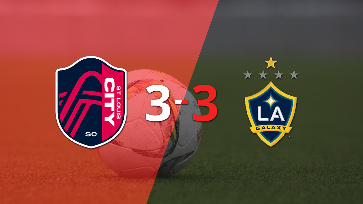Empate emocionante entre St. Louis City y LA Galaxy a pesar del hat-trick de João Klauss