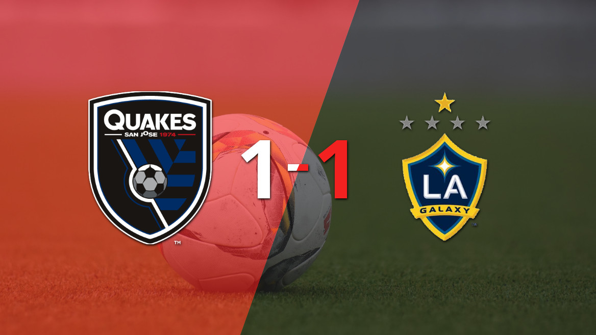 San José Earthquakes y LA Galaxy culminan en un agónico empate