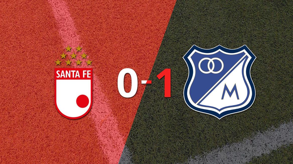 Millonarios se impone 1-0 en el clásico bogotano ante Santa Fe