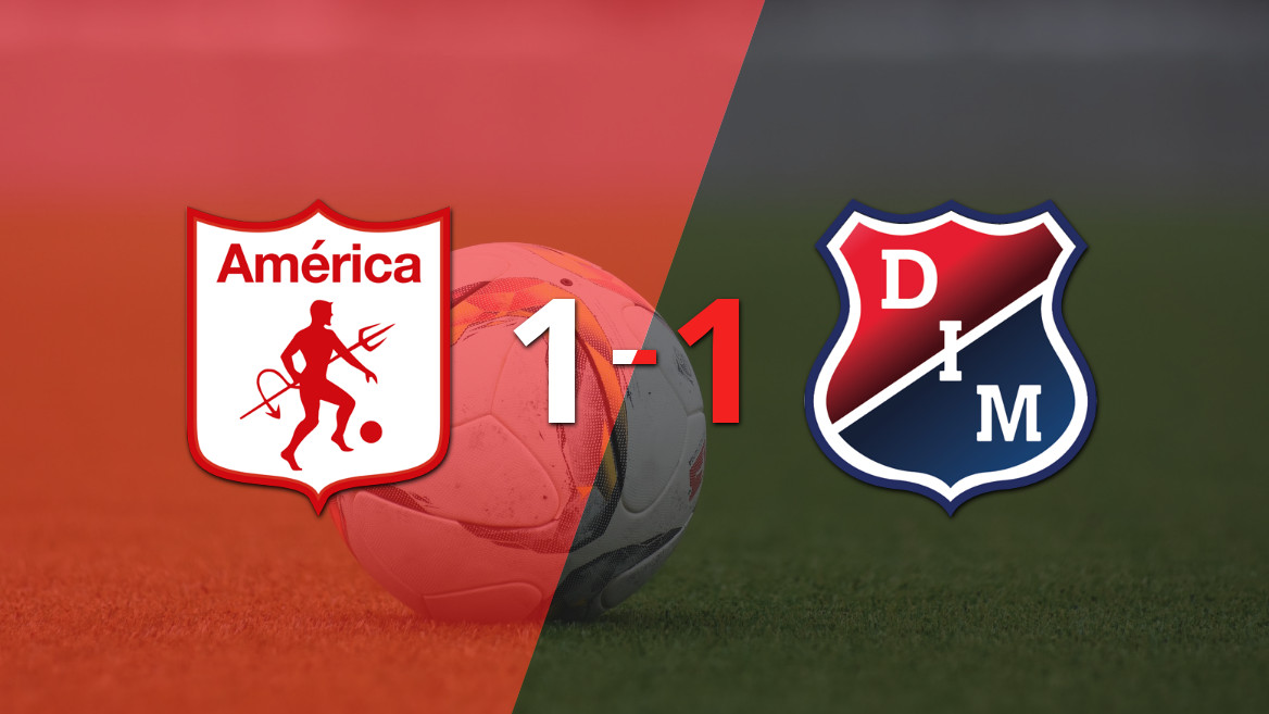 Empate entre América de Cali e Independiente Medellín termina em 1-1
