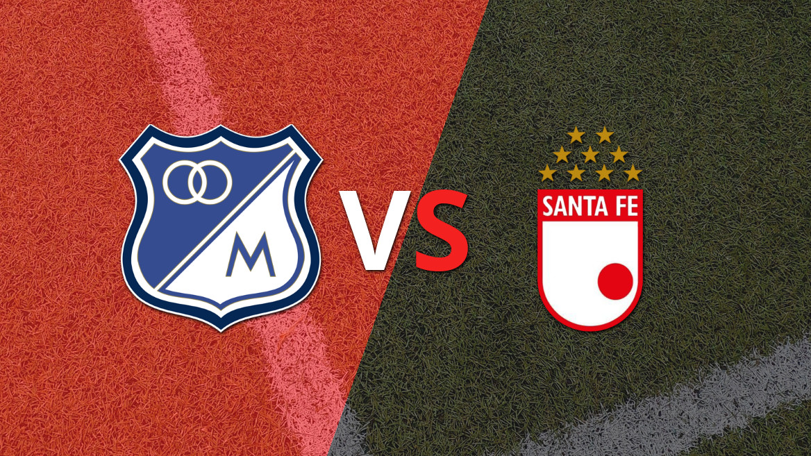 Triunfo 2-1 de Santa Fe ante Millonarios por el clásico bogotano con gol agónico