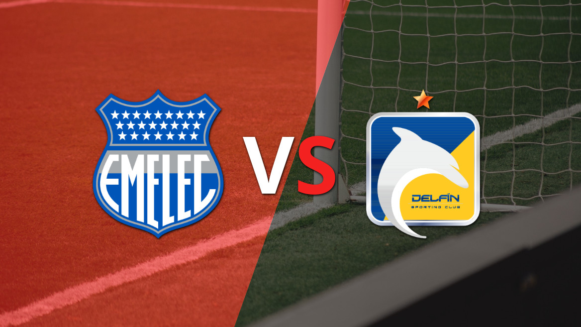 Delfín empató 2-2 contra Emelec sobre el final del partido