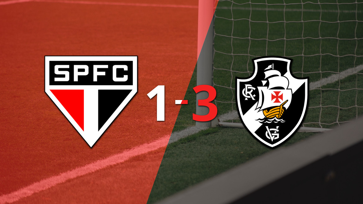 Vasco da Gama se impone con autoridad al derrotar a São Paulo por 3 a 1