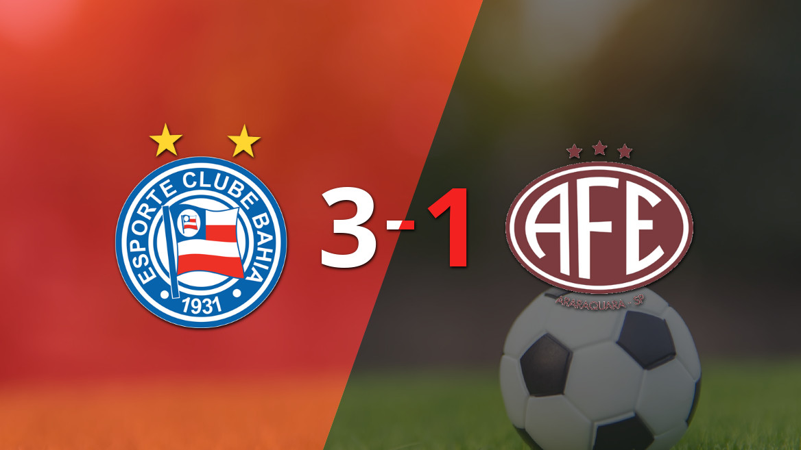 Bahia se impone con autoridad ante Ferroviária con un 3-1