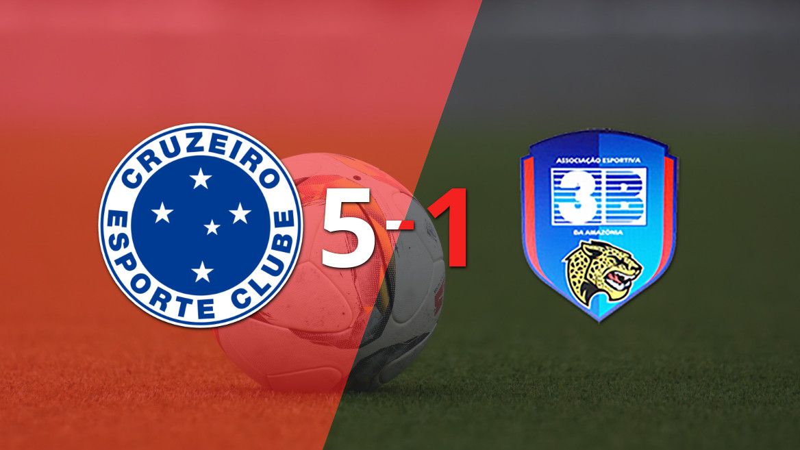Cruzeiro demuestra su potencia y arrolla 5 a 1