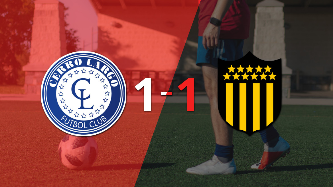 Cerro Largo y Peñarol dividen puntos en un emocionante empate