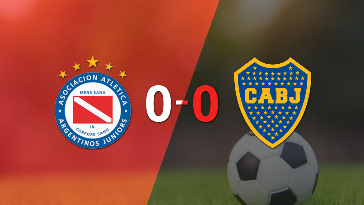 Argentinos Juniors y Boca Juniors empatan en un intenso duelo sin goles