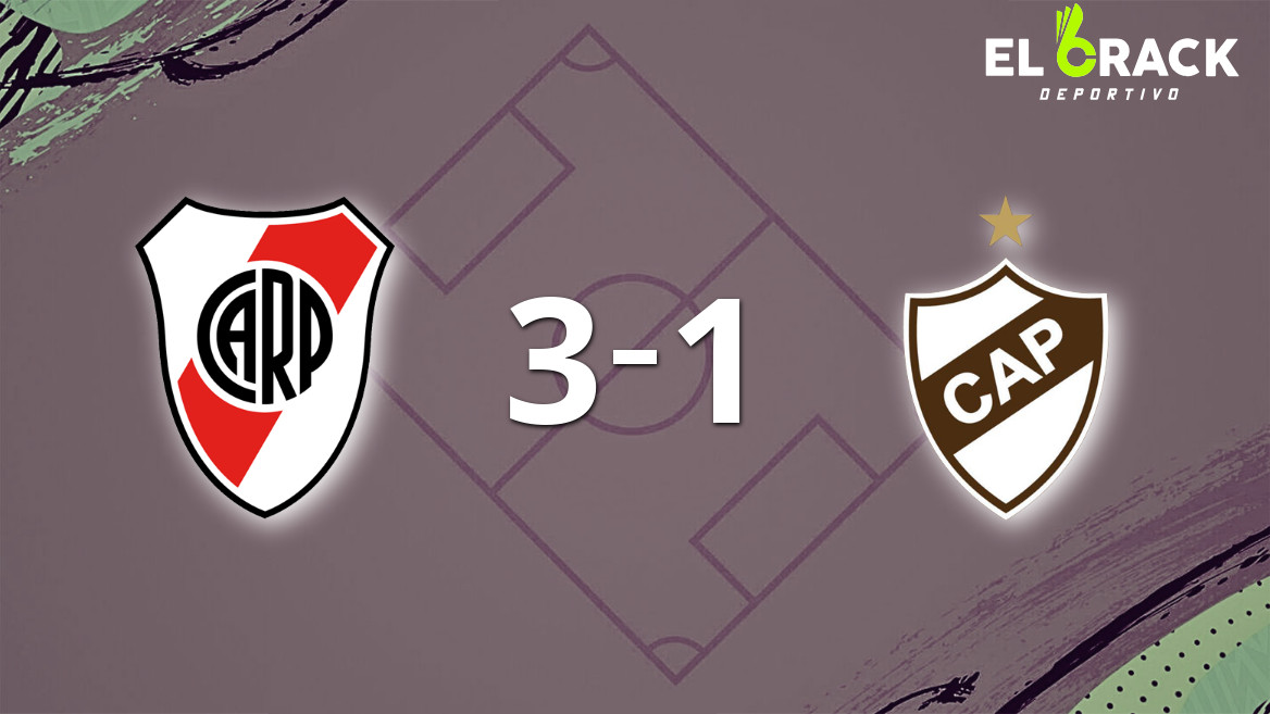 Con muchos goles, River Plate derrotó 3-1 a Platense