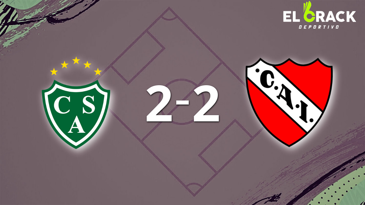 Independiente sacó un punto luego de empatar a 2 goles con Sarmiento