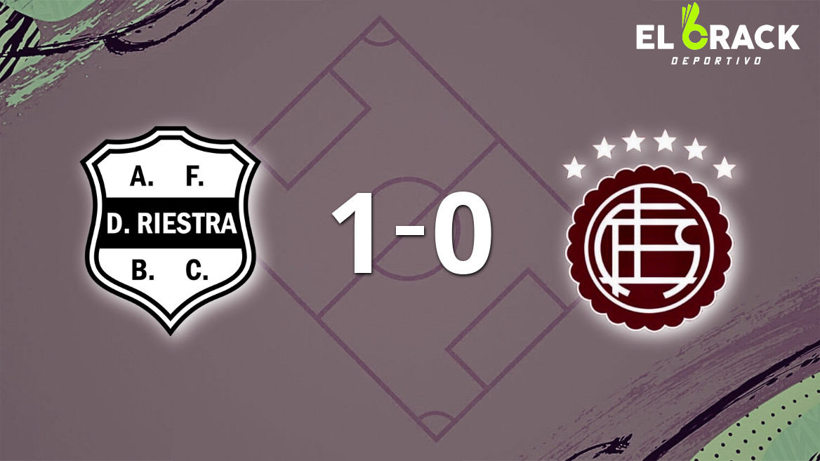 Con un solo gol, Dep. Riestra derrotó a Lanús en el estadio Guillermo Laza