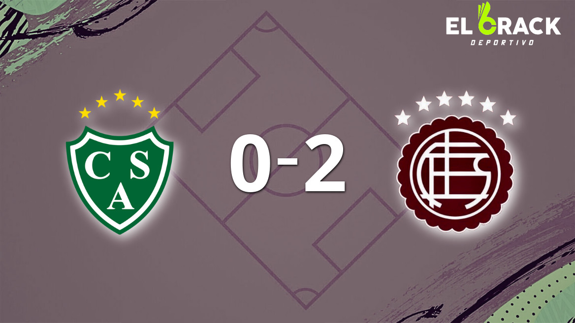 Rodrigo Castillo anota doblete en la victoria por 2 a 0 de Lanús sobre Sarmiento