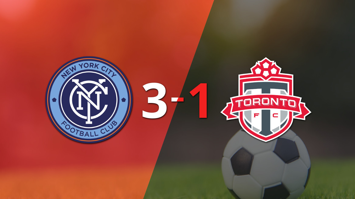 New York City FC triunfa sobre Toronto FC com um convincente 3-1
