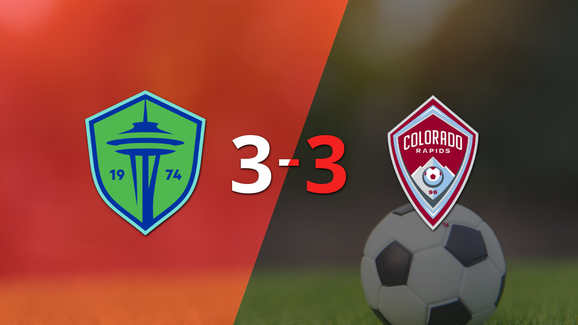 Com dois gols de Albert Rusnák, Seattle Sounders empata com Colorado Rapids