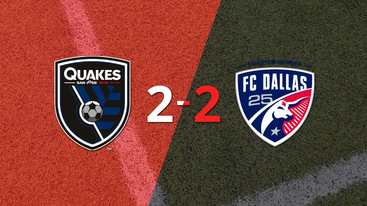 FC Dallas e SJ Earthquakes empatam em uma partida emocionante