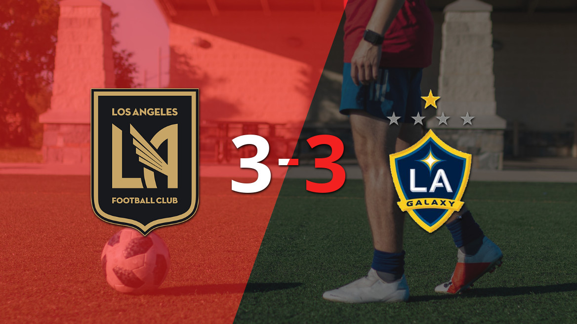 Los Angeles FC y LA Galaxy empatan en thriller de Tráfico con gol en el último minuto