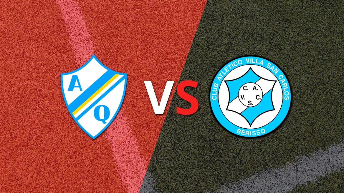 EN VIVO: Sobre el final, Joaquín Molina marcó el gol del empate entre Arg. de Quilmes y Villa San Carlos