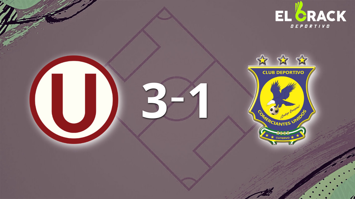 Universitario se lo dio vuelta a Comerciantes Unidos y le ganó 3 a 1
