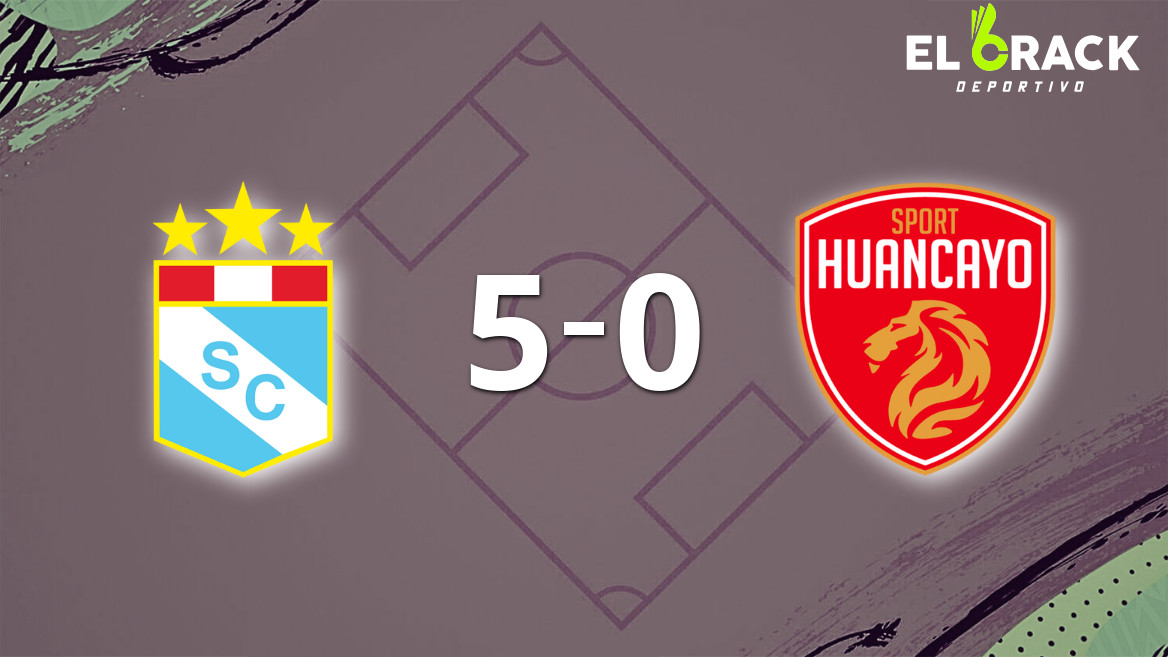 Sporting Cristal goleó 5-0 a Sport Huancayo con doblete de Christofer Gonzáles