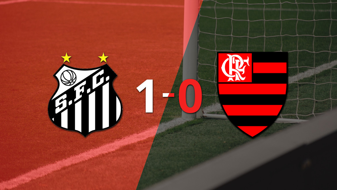 Santos se impone a Flamengo con un gol agónico en Vila Belmiro