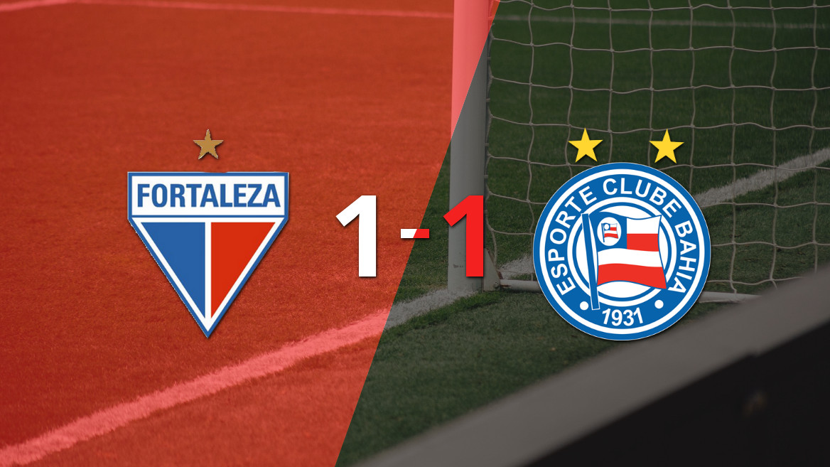 Fortaleza y Bahia dividen puntos en un emocionante empate