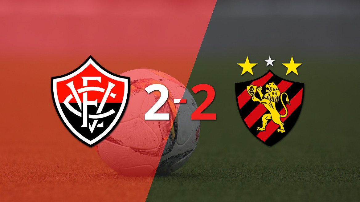 El duelo entre Sport Recife y Vitória termina en empate emocionante