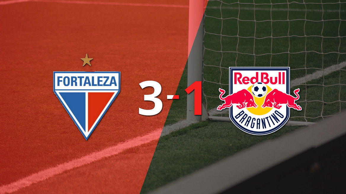 Fortaleza brilla y supera 3-1 a RB Bragantino
