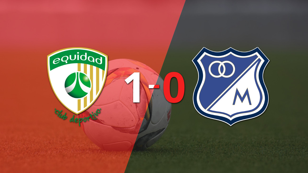 La Equidad se impone ante Millonarios en un intenso duelo