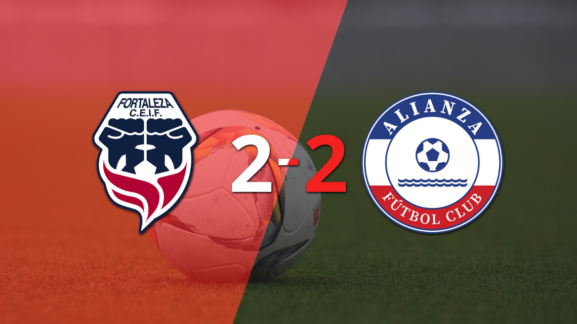 Empate emocionante entre Alianza FC y Fortaleza FC