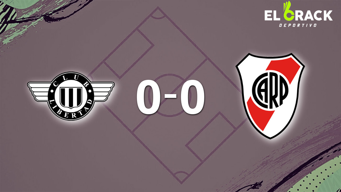 Libertad y River Plate empataron y se define todo a la vuelta