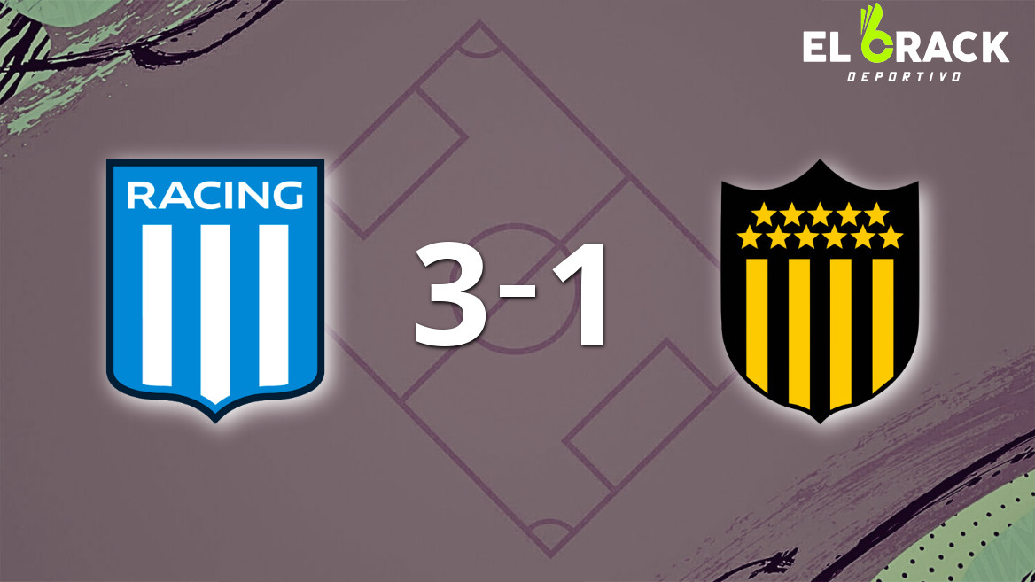 Con un marcador 3 a 1, Racing Club derrotó a Peñarol y quedó en Cuartos de Final