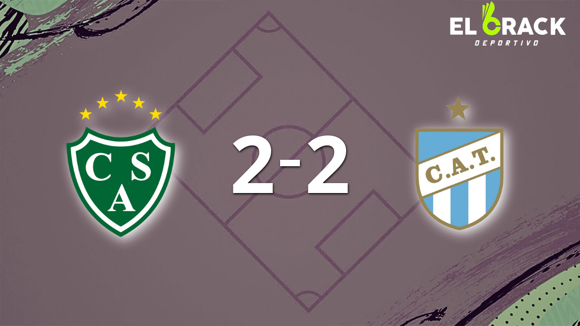 Joaquín Ardaiz firma un doblete en el empate en 2 entre Sarmiento y Atlético Tucumán