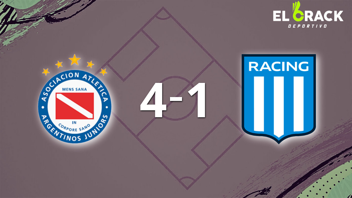 Argentinos Juniors lo dio vuelta y festejó con una goleada 4-1 ante Racing Club