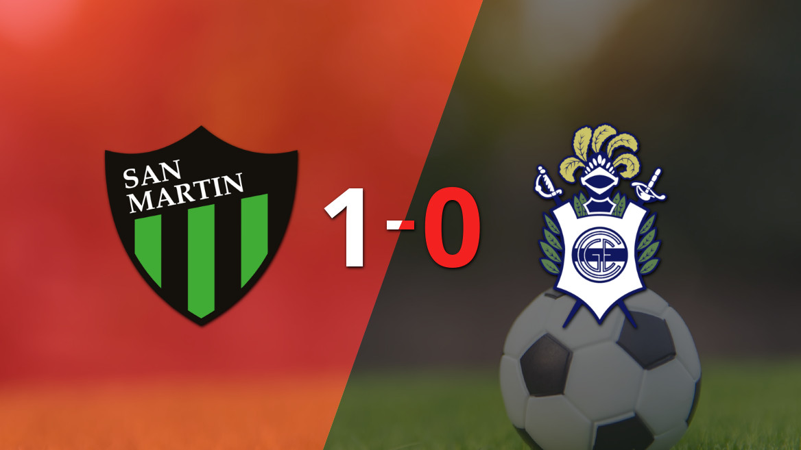 San Martín (SJ) se impone 1-0 ante Gimnasia con un gol de penal de Marco Iacobellis