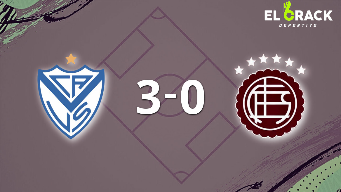 Goleada de Vélez 3 a 0 sobre Lanús