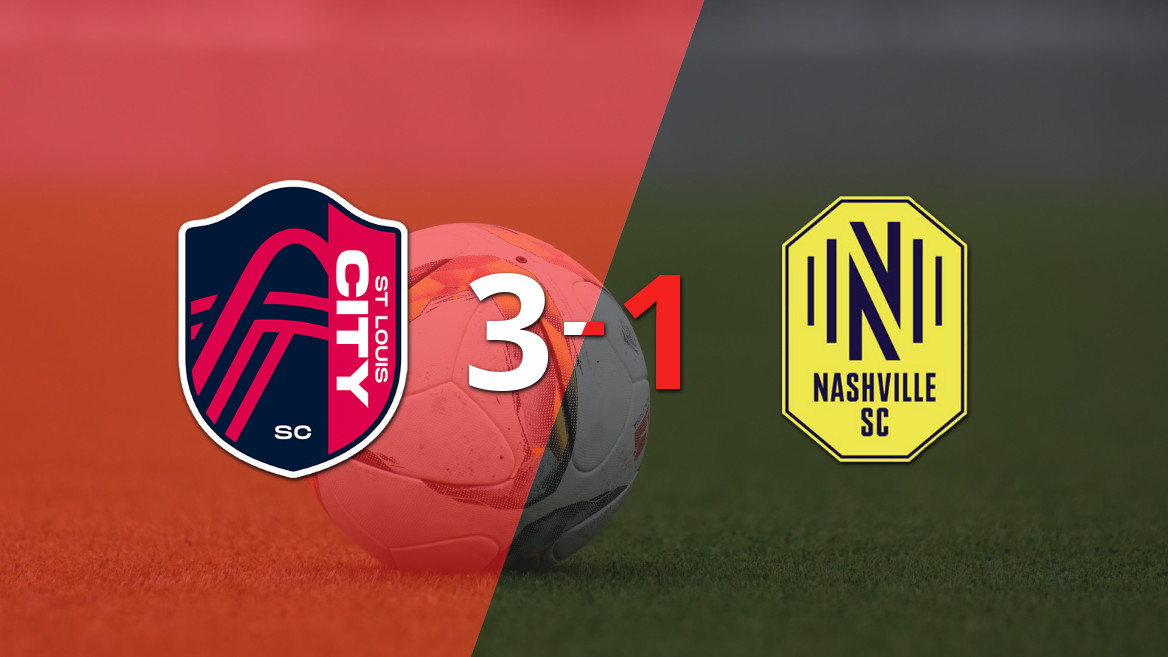 St. Louis City conquista Nashville SC em casa com 3-1