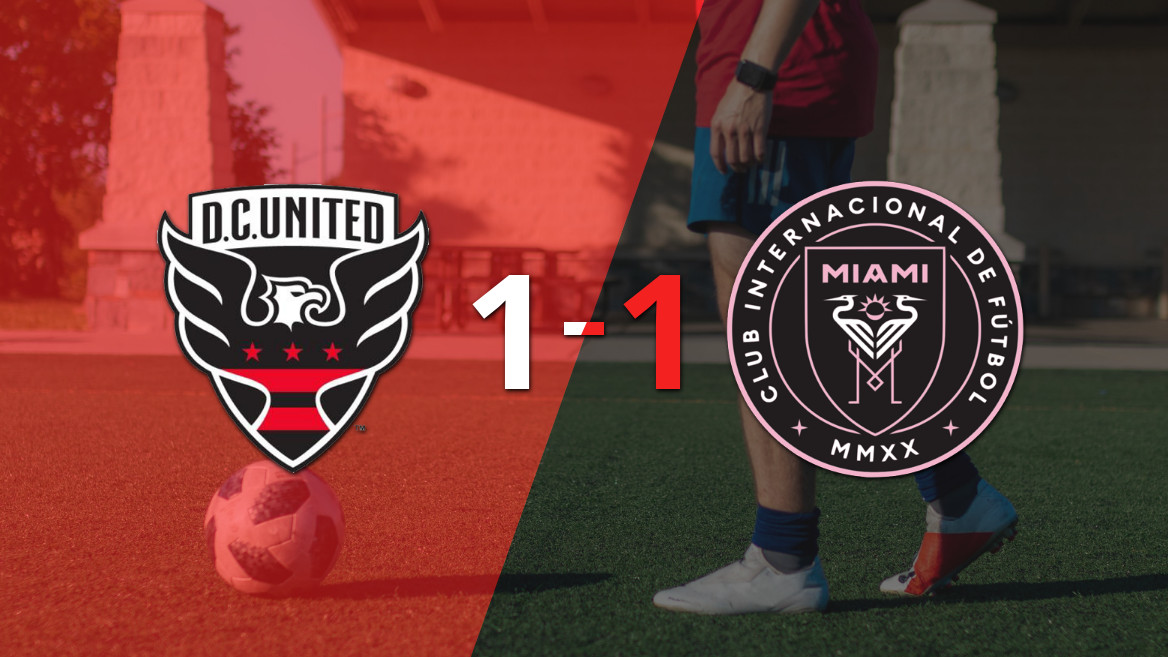 DC United y Inter Miami empatan en un intenso duelo en el Audi Field