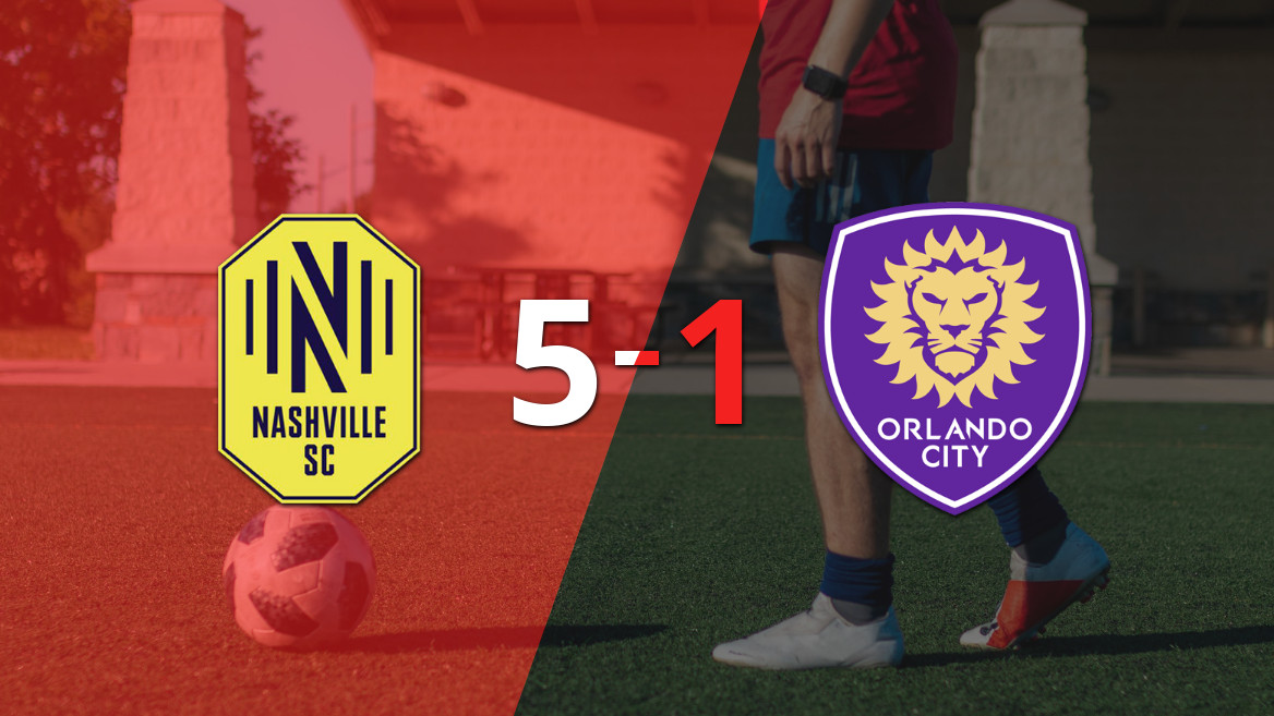 Nashville SC aplasta a Orlando City SC 5-1 con un par de goles de Mukhtar y Surridge