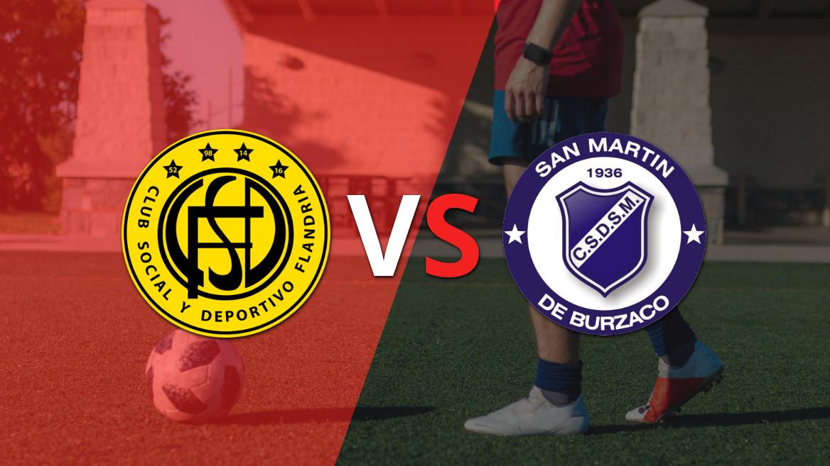 EN VIVO: Ya rueda el balón entre Flandria y San Martín Burzaco en el estadio Carlos V