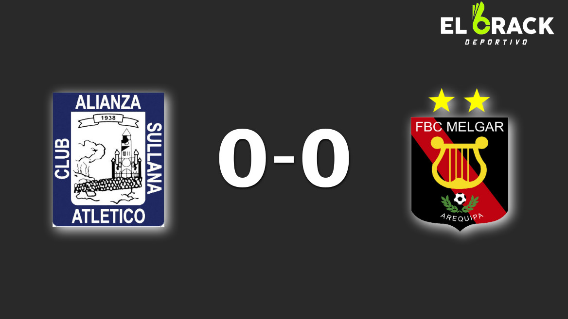Alianza Atlético y Melgar empataron sin goles