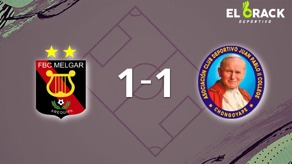 Melgar resolvió su juego de la fecha 4 con un empate 1-1 frente a Juan Pablo II